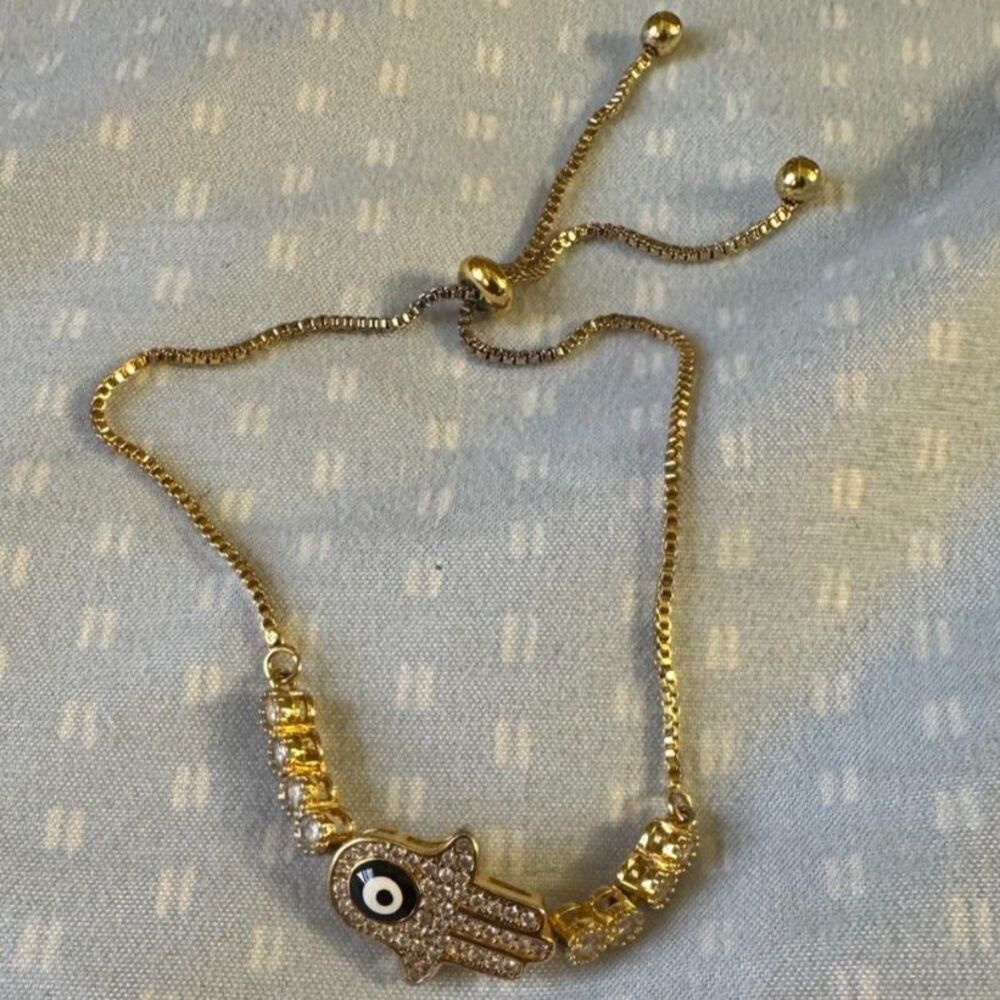 Gold Evil Eye Bracelet